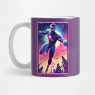 Retro Anime Comic Hero | Anime Origin | Vintage Anime Art Mug